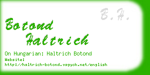 botond haltrich business card